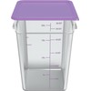 Carlisle FoodService Products Squares Square Food Storage Container with Stackable