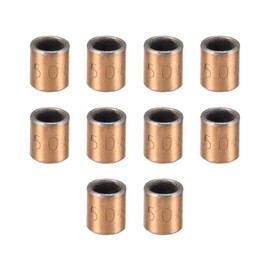 sourcing map Sleeve Bearing 5mm Bore x 7mm OD x 8mm Length Plain Bearings Wrapped Oilless Bushings 10pcs