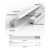 Goodea 6 Pack Led Under Cabinet Lights Wireless with Charging