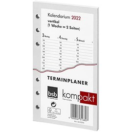 Spare calendar A6 1W 2S