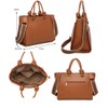 Women's Spacious Shoulder Bag Lightweight Tote PU Leather Handbag with