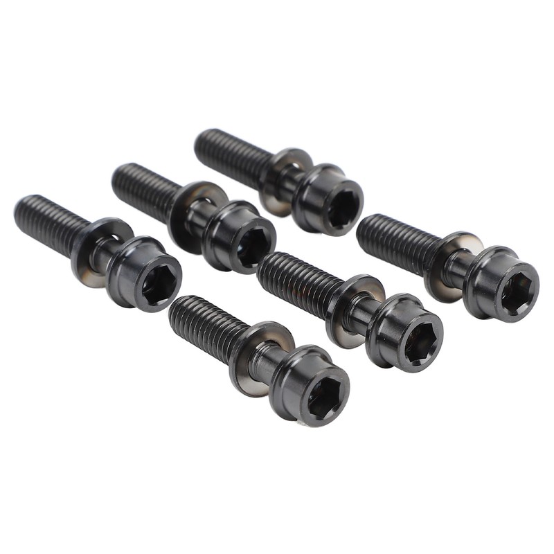 6PCS Bike Stem Bolts Titanium Alloy M5x20mm Bike Handlebar Stem