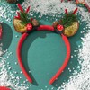 Caiguoer Christmas Headband Antlers Headband Flower Pineal Headband for Women