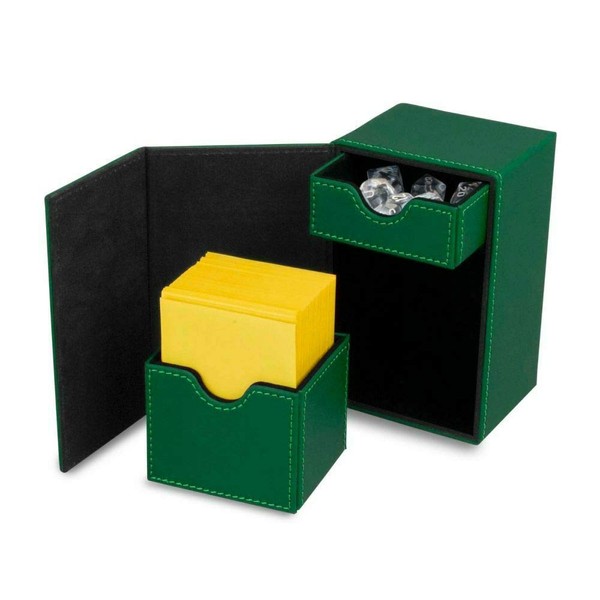 BCW 1 Brand Deck Vault - LX - 80 - Green - MTG CCG Protector Storage Box