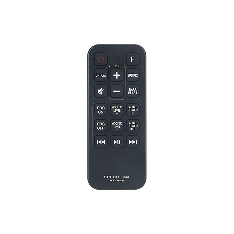 AKB74935621 Remote Control Replacement for LG Soundbar SJ2 SJ2.AEUSLLK SJ2.DEUSLLK