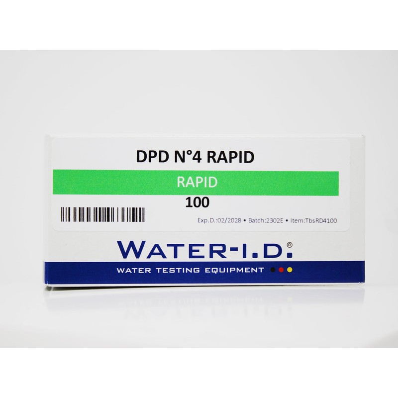 WATER-I.D. - DPD No.4 Rapid Dissolve Tablets | Accurate Chlorine