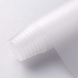 WochiTV Cupboard Sheet, Shelf Liner, Cabinet Shelf, Sheet, Cutable, EVA Material, High Density, Anti-Slip, Dustproof, Moisture-Proof, Oil-proof, Suitable for Kitchen, Drawer, Table, Refrigerator, Bookcase, Kitchen, Transparent, Diamond Shape (11.8 x 59.1 inches (30 x 150 cm)