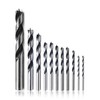 Wisechain 11-Piece Brad Point Drill Bit Set for Woodworking (1/8"