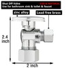 (10 Pack) Lidertik 1/2 inch NPT Thread Angle Stop Valve