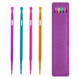4 Pcs That Purple Thang,Sewing Notions Sewing Stiletto Tool Multifunctional Sewings Accessories and Supplies for Sewings Craft Projects Use(1Set, 4 Color)