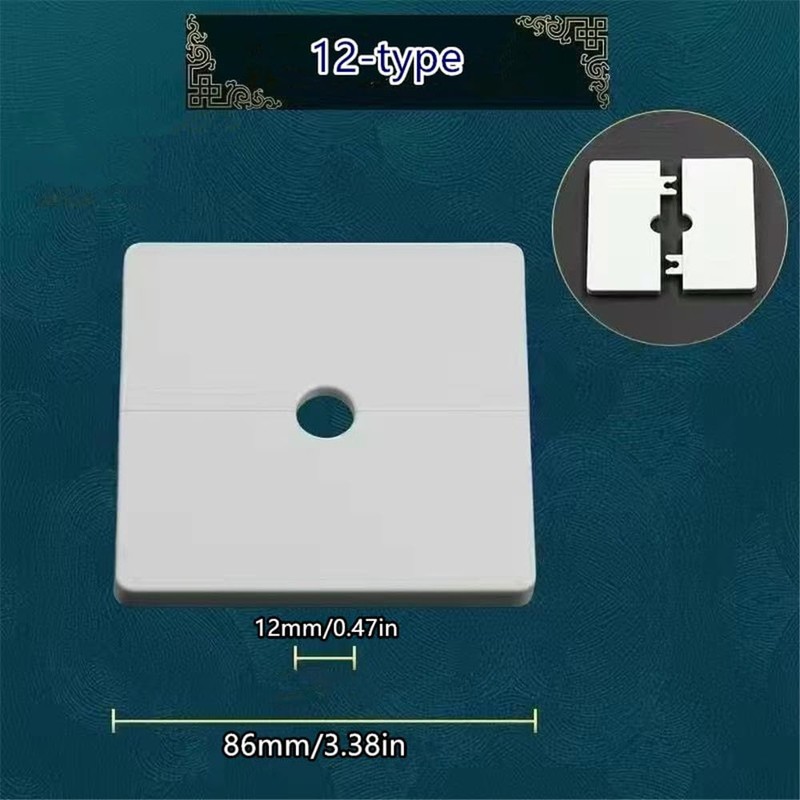 Wall Split Square Shower Arm Flange Escutcheon Plate Cover for