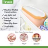 Tovolo Glide-A-Scoop Reusable Ice Cream Tub, Sunburst – Airtight BPA-Free