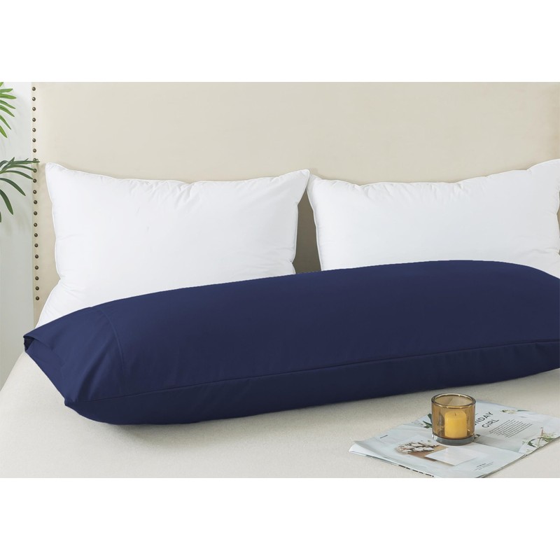 WhatsBedding Body Pillow Cover, Ultra Soft Microfiber Pillowcases, Breathable Long