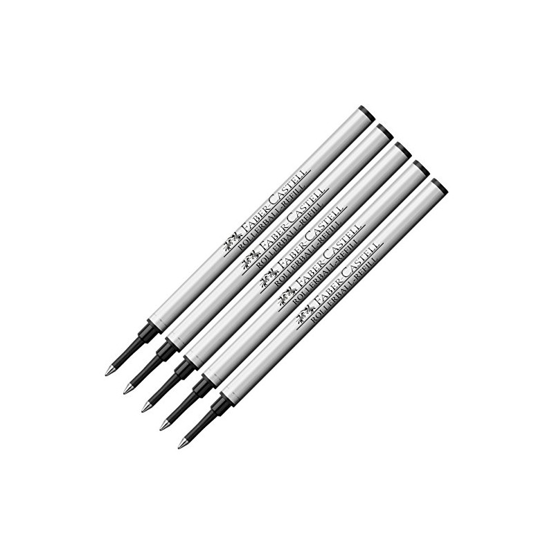 Faber-Castell Basic Refill Rollerball 148712, 5er Pack, 1