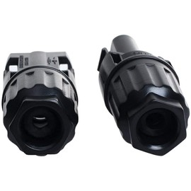 GTIWUNG 5 Pairs Male/Female Solar Panel Cable Connectors, Solar Panel Cable Connectors Plug, Photovoltaic Connector with Wrench, Black