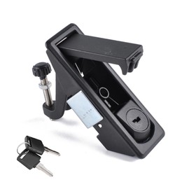 Akozon Compression Latch Lock, RV Door Latches for Compartments, Zinc Alloy Trigger Latch Lock with 2 Keys, Adjustable Lever, Hand Operated Flush Lever for RV Marine Boat Cabinet Tool Box