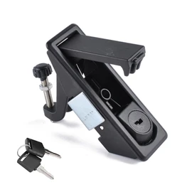 Akozon Compression Latch Lock, RV Door Latches for Compartments, Zinc Alloy Trigger Latch Lock with 2 Keys, Adjustable Lever, Hand Operated Flush Lever for RV Marine Boat Cabinet Tool Box