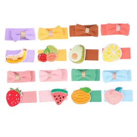 VICASKY 8 Sets Cute Fruit Hair Clips for Babies and Toddlers Adorable Hair Barrettes Strong Hold Non-Slip Accessories for Girls