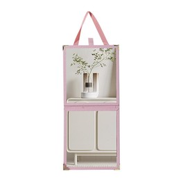 Digihan Mirror Full Length,Portablefull Body Mirror Dance Competition Must Haves Lightweight Folding Travel (Pink)