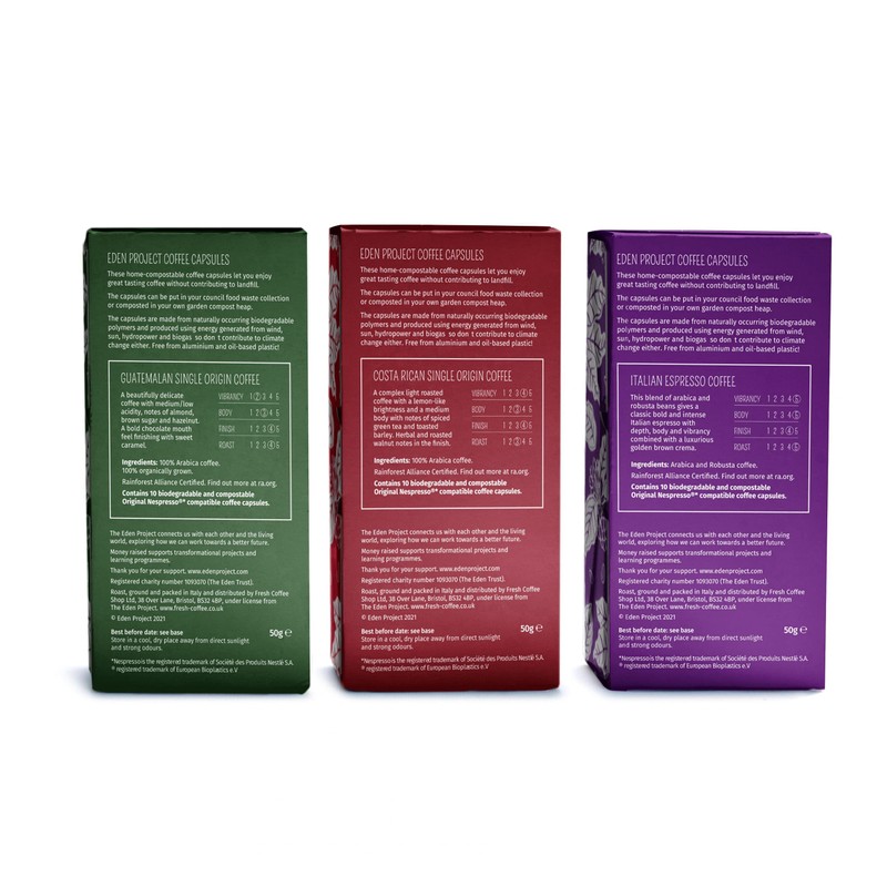 THE EDEN PROJECT - BARISTA SELECTION PACK - Home Compostable