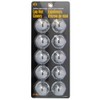 RoadPro RP-33SS10 33mm Stainless Steel Flanged Lug Nut Cover, (Pack