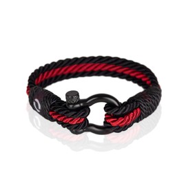 Mover Bracelets | Durable Twisted Rope Mens Bracelet with Shackle | Elegant Re-Made Nautical Style | 5 Rope Colors, 2 Shackle Colors, rope paracord Stainless Steel