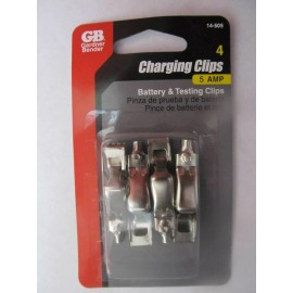 Gardner Bender Battery Charging Clips GB  4 Pack 5 Amp. #14-505 NEW in package
