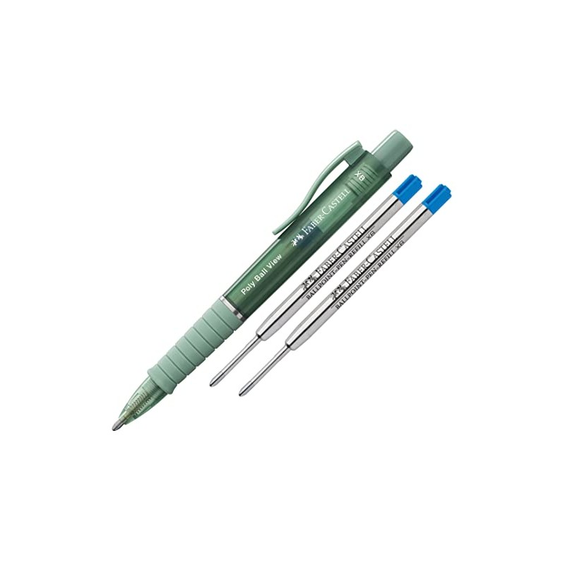 Faber-Castell Ballpoint Pen Poly Ball View XB (Green lily +