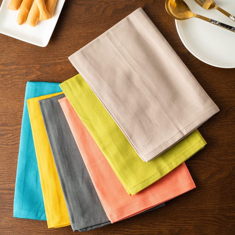 Candy Cottons Terracotta Cloth Dinner Napkins - Cotton, 18x18 in,