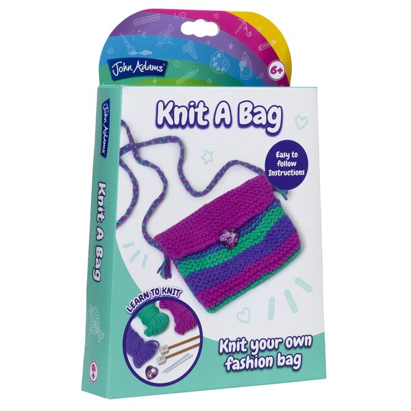 John Adams | Knit a Bag Craft Kit: knit your own fashion bag | Arts & Crafts | Ages 6+