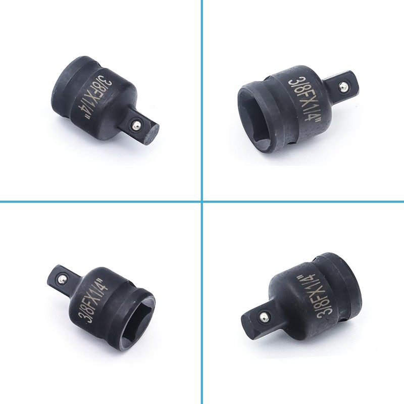 Juttzzei Impact Socket Adapter, 3/8 Inch Drive (F) x 1/4