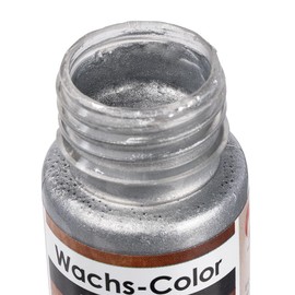 Ideen mit Herz Wax Colour | Metallic | Ideal for Painting Candles | 50 ml (Silver)
