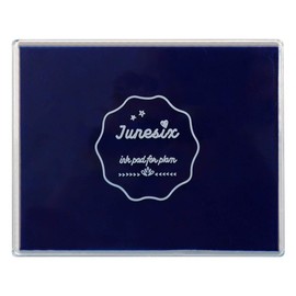 Large Size Craft Ink Stamp Pads, Washable Scrapbooking Finger Paint Ink Pad for Kids, Craft Ink Pads for Rubber Stamps, DIY Cards, Paintings, Baby Footprint Handprint (Deep Blue)