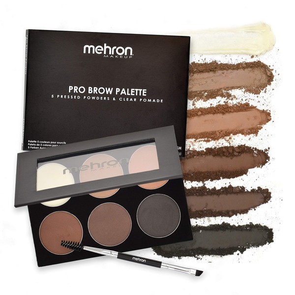 Mehron Pro Brow Palette - Pressed Powders and Pomade