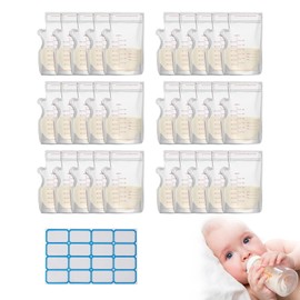 Breast Milk Freeze Bags, 30 Pieces Breast Milk Freeze Bags, Breast Milk Storage Bags, Presterilized Storage Bag, Breast Milk Containers, 250 ml