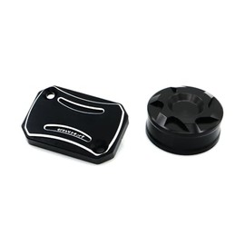 crazy sport Front Rear Brake Master Cylinder Fluid Reservoir Cover For YAM MT-125 MT 125 2014-2020 MT125 Motorcycle Accessories Cap 2019 2018 2017 2016 Motor (Black)