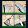 12in L Square Ruler Multifunction Scale Standard Carbon Steel Detachable