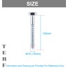 TERF® M10 X 120mm Coach Screws Hex Head Stainless Steel