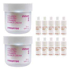 (2 pieces)Innisfree Collagen Green Tea Ceramide Elasticity Barrier Cream 50ml+ / (2개)이니스프리 콜라겐 그린티 세라마이드 탄력장벽 크림 50ml+