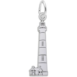 Rembrandt Bodie Island, NC Lighthouse Charm - Metal - Sterling Silver