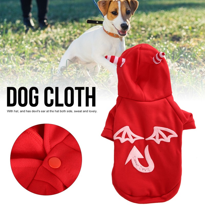 Pet Cloth Costume with Luminous Evil Person Pattern Hallowmas Clothing