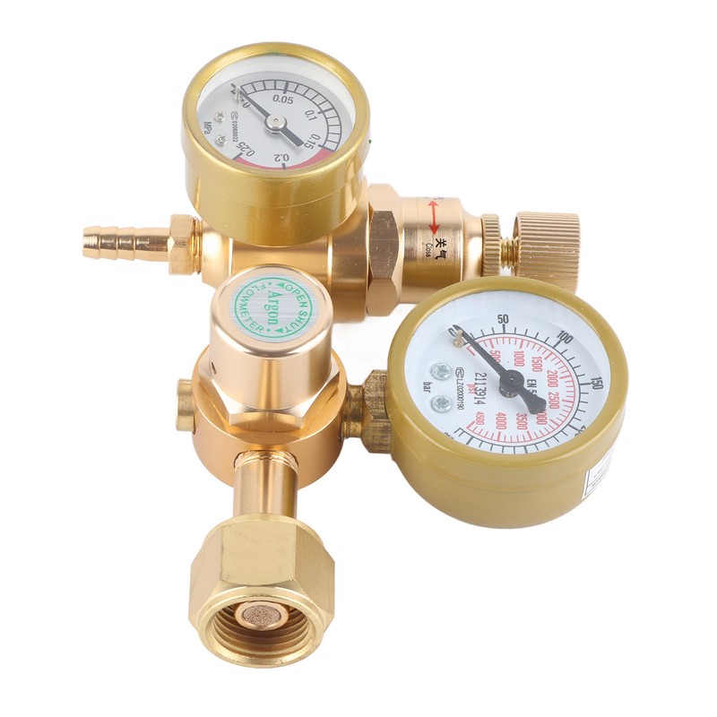 Argon CO2 Regulator 0 To 4500PSI CGA580 15/16in Female Thread