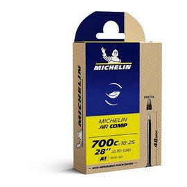 MICHELIN Camera A1 AirCOMP 700 x 18-25V Presta 48mm Bulb Sport Black One Size Fits Most