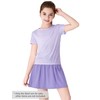 COOLTREE Trendy Girl Skort - Light Purple Print Summer Skirts