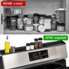 SCITURE Silicone Over the Stove Top Spice Shelf for Back