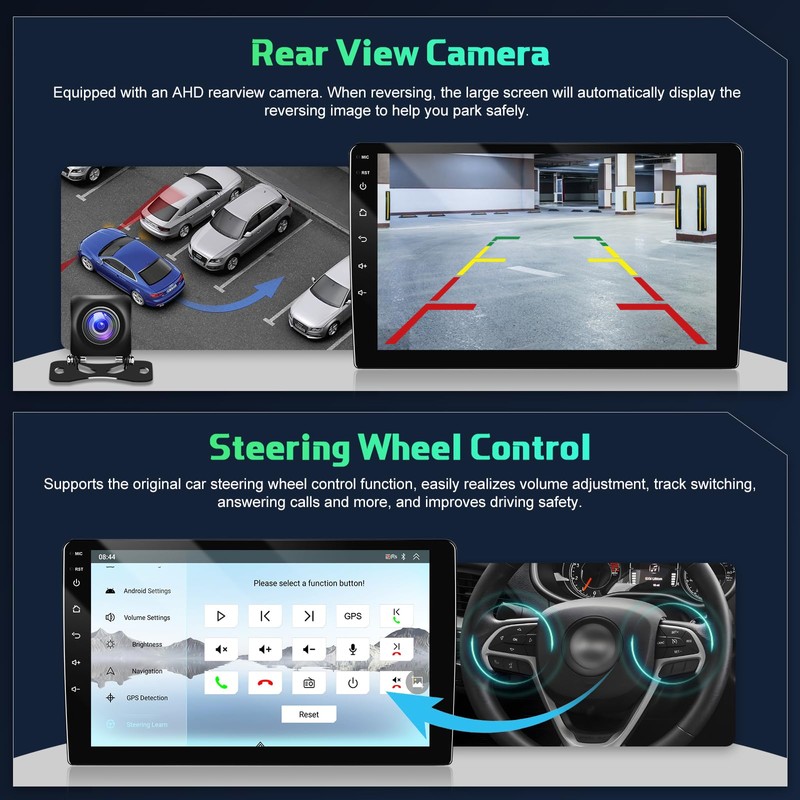 [Qualcomn 8 Core 4+64G] Double Din Android Car Radio with