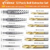 12 Pcs Screw Extractor and Left Hand Drill Bits Set,