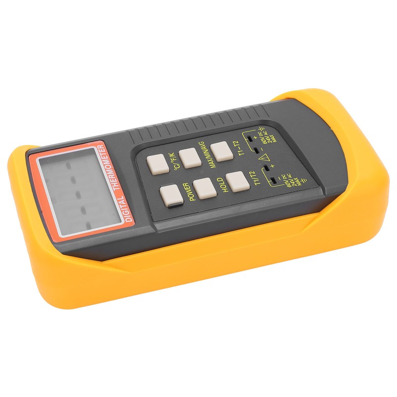DT6802 Digital Temperature Meter DualChannel Thermometer for Home Indoor Outdoor