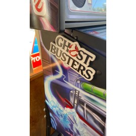 Stern Pinball Ghostbusters Pinball Mod BACK BOX HINGE 3D LOGO MOD( sold as a pair)