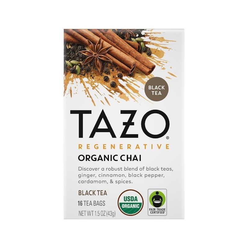 TAZO Tea Bags, Regenerative Organic: Chai Black Tea, Awake English
